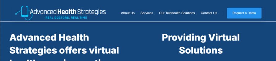 Advanced Health Strategies Website Banner