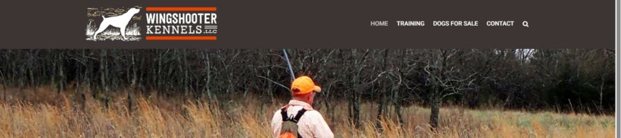 Wingshooter Kennels Website Banner